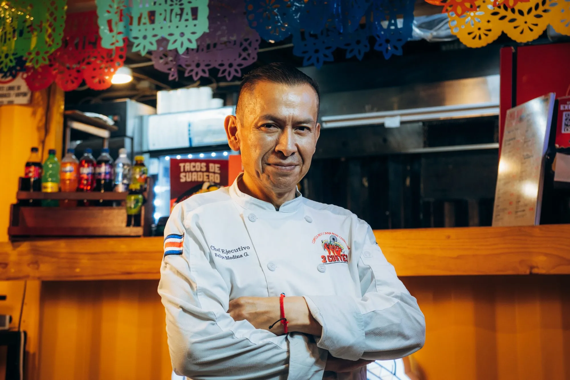 Chef Felipe Medina, cocinero mexicano de 3 Cuates en Rohrmoser